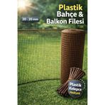 nzl file ambalaj Plastik Kahverengi Dekoratif Bahçe Çiti Balkon Filesi 20 mm Göz 1 m x 2 m