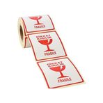 NZM TİCARET Hazır Etiketler , Hazır Al Hızlı Al Kırılır Etiketi, Fragile Label 70Mm X 80Mm Ruloda 250 Adet Stic