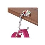 NZM TİCARET Outdoor Outlet Dekoratif Desenli Masa Kenarı Çanta Askı Aparatı Aleti Askılık