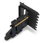 NZXT Dikey GPU Montaj Kiti - AB-RH175-B1-175 mm PCIe 4.0x16 Yükseltici Kablosu - GPU Tutucu - Sağlam Çelik Tutucu - Sadece H5, H7 ve H9 Serisi Gövdelerle Uyumlu - Siyah