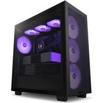 NZXT H Series H7 2023 Flow Edition Black Tempered Glass RGB USB 3.2 ATX Mid Tower Kasa