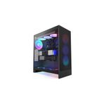 NZXT H Series H7 Flow (2024) RGB CM-H72FB-R1 ATX Siyah Mid Tower Gaming (Oyuncu) Kasa