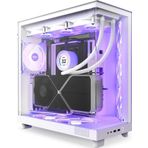 NZXT H6 Flow RGB Tempered Glass White USB 3.2 ATX Mid Tower Kasa