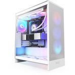 NZXT H7 Flow(2024) RGB White Tempered Glass USB 3.2 ATX Mid Tower Kasa