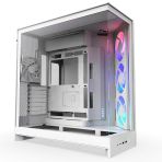 Nzxt H9 Flow Rgb Large Dual-Chamber Tempered Glass Usb 3.2 Beyaz Atx Mid Tower Kasa