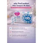 O.b. Procomfort Mini Tampon 16Lı 1 Paket Ultimate Silktouch Teknolojili