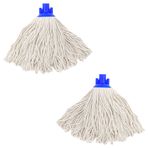 O-Cedar Mikrofiber Kumaş Paspas Kolu ve Herhangi Bir Standart ABD Diş Direği (Acme 3/4 "Diş) ile Uyumlu Paspas Yedek Başlığında Pamuk İp Vidası - 2 ADET