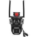 O-KAM-3412 6mp Wifi Ptz Güvenlik Kamerası | Çift Lensli 10X Zoom | Renkli Gece Görüşü | 2 Yönlü Ses - beyaz