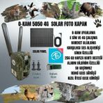 O-Kam 5050 4g Sim Kartlı Solar Güneş Panelli Şarjlı Fotokapan - Siyah