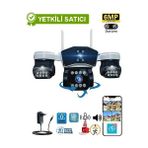 O-Kam 8080 Çift Lens Wifi Ptz Kamera Su Geçirmez 6 MP Gece Görüşlü Tüm Mekanlar İçin