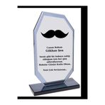ö özcantasarım Babaya Plaket - Kişiye Özel Plaket - Cam Plaket - Babalar Günü Plaketi