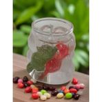Oa Candle Co Dekoratif Jel Mum – Gül Yapraklı ve Şeffaf Tasarım
