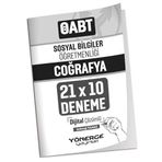 ÖABT Sosyal Bilgiler Öğretmenliği Coğrafya 21x12 Deneme Çözümlü