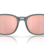 Oakley Erkek Oo9018 Ojector Kare Güneş Gözlüğü, Mat Kristal Siyah/Prizm Gül Altın Polarize, 55 mm