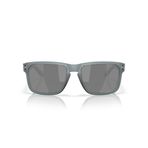 Oakley Erkek OO9102 Holbrook Kare Güneş Gözlüğü, Mat Kristal Siyah/Prizm Siyah Polarize, 57 mm