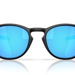 Oakley Erkek Oo9265 Mandallı Oval Güneş Gözlüğü, Mat Siyah/Beyaz/Prizm Safir, 53 mm