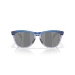 Oakley Erkek OO9284 Frogskins Serisi Yuvarlak Güneş Gözlüğü, Mat Şeffaf Mavi/Prizm Siyah, 55 mm