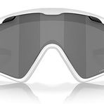 Oakley Erkek Oo9418 Rüzgar Ceketi 2.0 Shield Güneş Gözlüğü, Mat Beyaz/Prizm Siyah, 45 mm