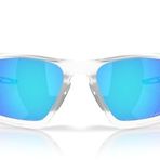 Oakley Erkek Oo9431 Lateralis Dikdörtgen Güneş Gözlüğü, Mat Şeffaf/Prizm Safir, 60 mm