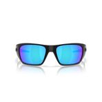 Oakley Erkek Oo9486 Masseter Dikdörtgen Güneş Gözlüğü, Parlak Siyah/Prizm Safir Polarize, 60 mm