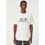 Oakley FOA402167 O BARK 2.0 Bisiklet Yaka Baskılı Beyaz - Siyah Erkek T-shirt