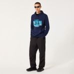 Oakley Mountain Camo Erkek Kapüşonlu Sweatshirt - Lacivert