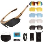 Oakley Polarize Taktik Gözlük 5 Lensli UV400 Motor Bisiklet Airsoft Outdoor Spor Gözlüğü Tactical Set - Bej - Standart