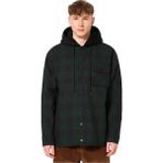Oakley Siyah - Yeşil Erkek Kareli Zip Ceket FOA404860 BEAR COZY HOODED JACKET