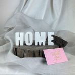 Oasis Decoration " H O M E " Yazısı Beton Dekoratif Obje, Ev Dekoratif Ürün