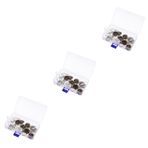 OATIPHO 3 Set Zaman Taşı Tutucu çerçeveler kordon yüzük ürün kart Sahipler takı aksesuarları takı yapma aksesuarları kişisel takı yapma zanaat aksesuarı DIY kolye tepsileri alaşım