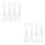 OATIPHO 4 Set Ayakkabı Bağı Yetişkinler Için Bağlamak Elastik Ayakkabı Bağları Hey Ayakkabı Bağcığı Renk Ayakkabı Bağcıkları Polyester Ayakabı Polyester Iplik Beyaz 4 Çift*4