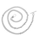 OATIPHO metal saat zinciri mücevher ekranı bağlantı İskelet izle pantolon zinciri köprücük kemiği zincirini izle gümüş erkek kolye erkek yelek erkek cüzdan metal cep saati zinciri Silver