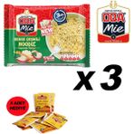 Oba Mie Noodle Hazır Makarna 75GR Sebze '' 3 Adet '' (5 Adet Çaykur Altın Süzen Poşet Bardak Çay)