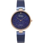 Obaku Denmark V256LHVLML-DLPD Quartz Hasır Lacivert Safir Cam 32 mm Kadın Kol Saati - tek ebat