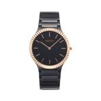 Obaku Denmark V292GXMBSB Quartz Çelik Siyah Safir Cam 40 mm Erkek Kol Saati
