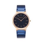Obaku Denmark V292GXVLSL Quartz Çelik Mavi Lacivert Kadran 40 mm Erkek Kol Saati