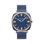 Obaku Denmark V296GXSLML Quartz Hasır Lacivert Safir Cam 40 mm Erkek Kol Saati