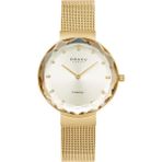 Obaku Denmark V300LXGGMG Quartz Çelik Hasır Altın Rengi Safir Cam 32 mm Kadın Kol Saati - tek ebat