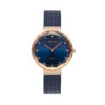 Obaku Denmark V300lxvlml Quartz Çelik Hasır Lacivert Safir Cam 32 Mm Kadın Kol Saati