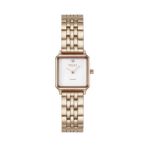 Obaku Denmark V301lxvwsv Quartz Çelik Rose Beyaz Kadran Safir Cam 23 Mm Kadın Kol Saati