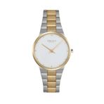 Obaku Denmark V305LXFWSF Quartz Çelik Altın/GriBeyaz Kadran Safir Cam 32 mm Kadın Kol Saati