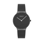 Obaku Denmark V307LXBBMB Quartz Hasır Siyah Safir Cam 34 mm Kadın Kol Saati