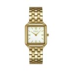 Obaku Denmark V309lxgwsg Quartz Çelik Altın Rengi Beyaz Kadran 26 Mm Kadın Kol Saati