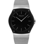 Obaku Denmark V316GXABMC Quartz Gri Hasır Kordon Safir Cam 40 mm Erkek Kol Saati - tek ebat