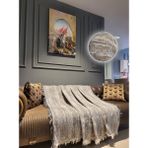 Obam Obam Koltuk Çekyat Örtüsü Sütlü Kahve Eskitme Desen 170X220CM - 170 x 220 cm - Açık Kahverengi