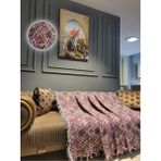 Obam Obamkoltuk Çekyat Örtüsü Bordo 170X220 cm - 170 x 220 cm