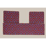Obam Oto Koltuk Kılıfı (Çift Taraflı )Yıkanabilir Araba Takımı Kilim Bordo-Lacivert - Renkli