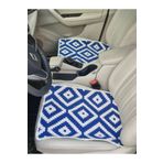 OBAM Oto Koltuk Kılıfı (çift Taraflı )yıkanabilir Araba Takımı Kilim (MAVİBEYAZ-GRİBEYAZ)fiat,renault,ww