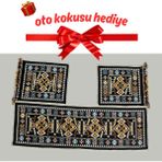 Obam Oto Koltuk Kılıfı (Çift Taraflı )Yıkanabilir Araba Takımı Kilim Siyah Renk FİAT,WW,OPEL,HYUNDAİ,BMW,MERCEDES,HER ARACA UYGUN
