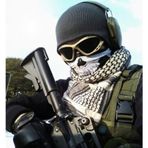 Obamoto Motosiklet Kurukafa Kafatası Desenli Maske Bandana